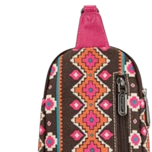 New Kuminous Aztec sling bag with strap - Picture 3 of 16
